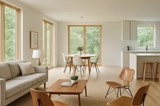 Using Eames Chairs as Accent Seating in Open Floor Plans illustration