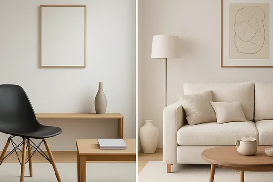 Balancing Minimalism and Comfort with Eames Chairs illustration
