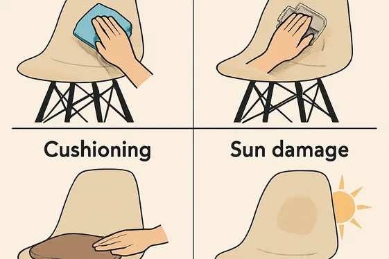 Do’s and Don’ts of Maintaining Your Eames Chair illustration