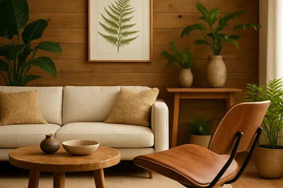 Incorporating Natural Elements to Complement Eames Style illustration