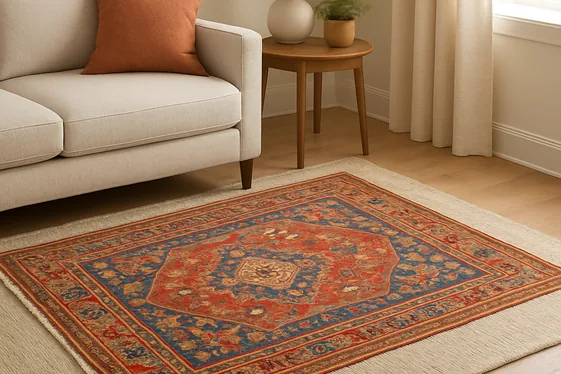 Layer Rugs to Soften and Separate Your Nook illustration