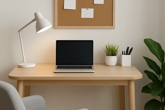 Add a Compact Desk for a Mini Home Office illustration