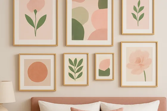 Make a Statement with Pink and Green Art Pieces illustration