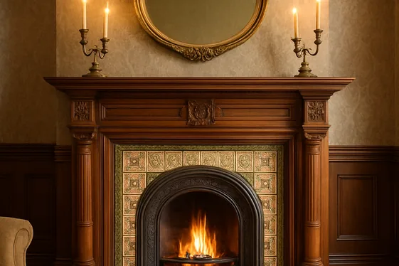 Create Focus with a Victorian Fireplace Update illustration