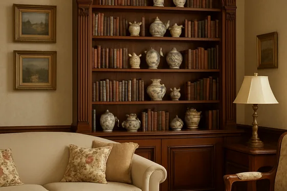 Display Collectibles Beautifully With Built-in Shelves illustration