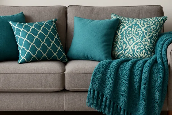 Do’s and Don’ts of Adding Teal Throw Pillows and Blankets illustration