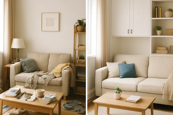 Declutter and Organize with Customized Storage Solutions illustration