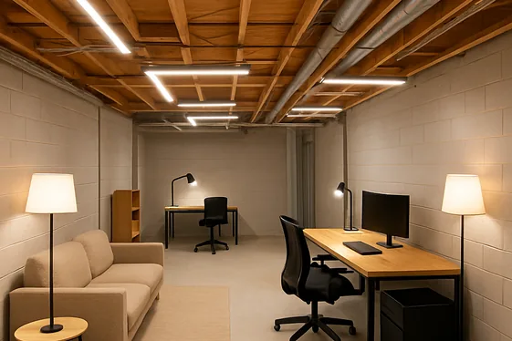 Quick Tip: Lighting Ideas to Brighten Your Basement illustration
