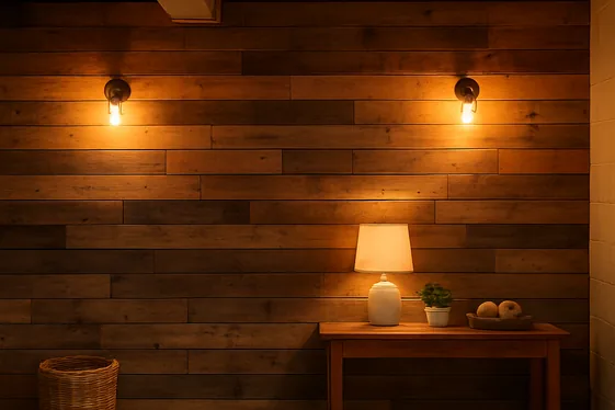 Use Pallet Wood Walls for Rustic Charm illustration