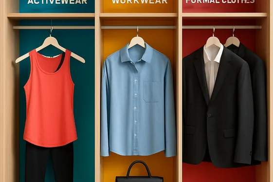 Use Color Blocking to Define Wardrobe Sections illustration