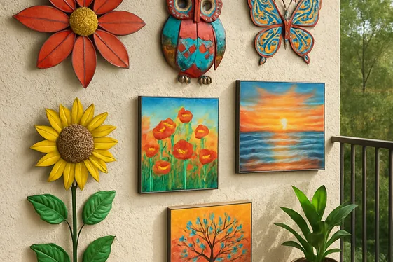 Decorate with Weather-Resistant Art Pieces illustration