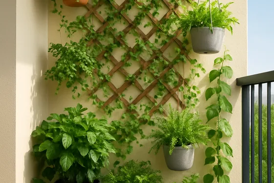 Create a Vertical Garden for Lush Greenery illustration