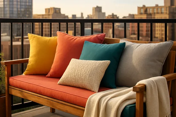 Add Cozy Seating with Weatherproof Cushions illustration
