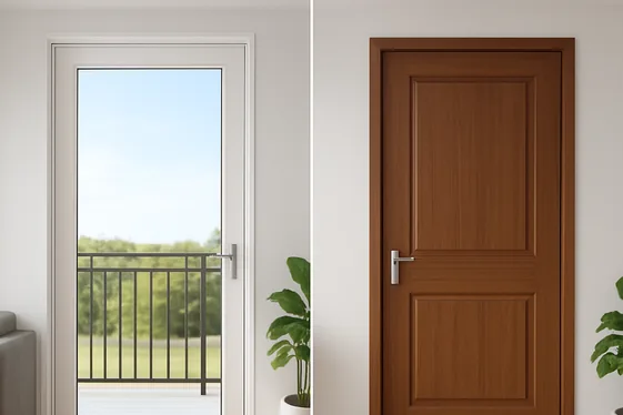 Glass Panel vs. Solid Wood Doors: Which is Best? illustration