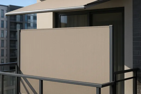 Incorporate Retractable Awning Privacy Shades illustration