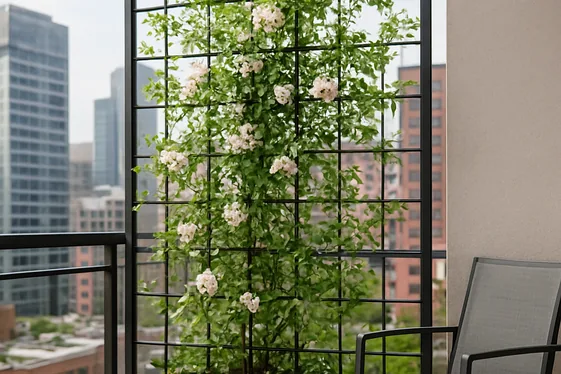 Metal Frame Trellises for Modern Balcony Gardens illustration