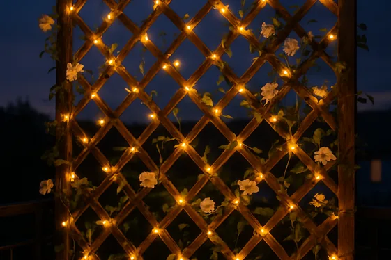 Trellis with Integrated Lighting for Ambiance illustration
