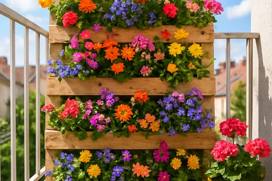 Repurposed Pallet Trellis for Upcycling Fans illustration
