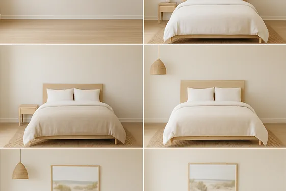 Steps to Achieve a Minimalist Beach Bedroom illustration