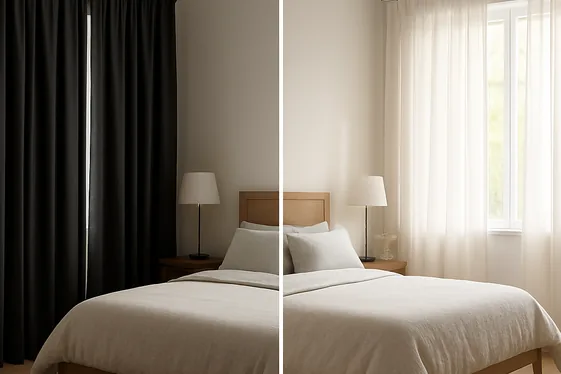 Transforming Your Bedroom with Light, Airy Curtains illustration