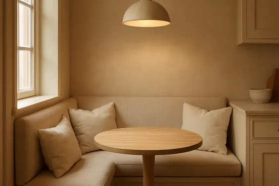 Designing Cozy Nooks with Beige Upholstery illustration