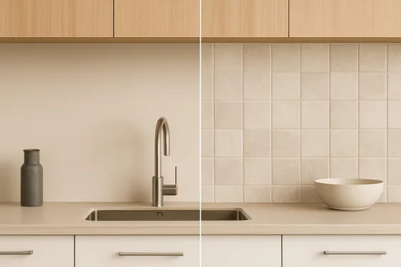 Creating Depth Using Beige Backsplashes illustration