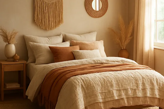 Incorporate Earthy Tones and Warm Neutrals for Grounding Vibes illustration