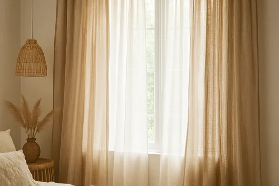 Use Layered Curtains and Sheer Fabrics to Soften Windows illustration