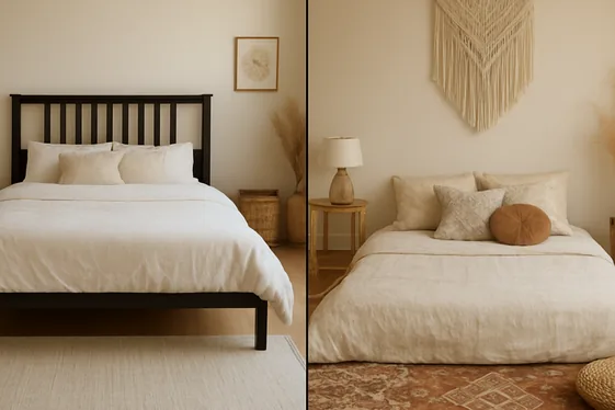 Create a Low-Lying Bed Setup for Relaxed Boho Chic illustration