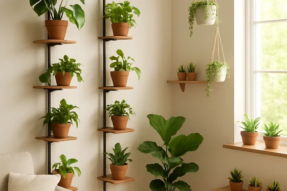 Introduce Greenery with Space-Saving Planters illustration