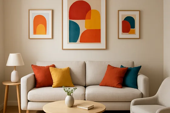 Keep Color Palette Cohesive with Pops of Personality illustration