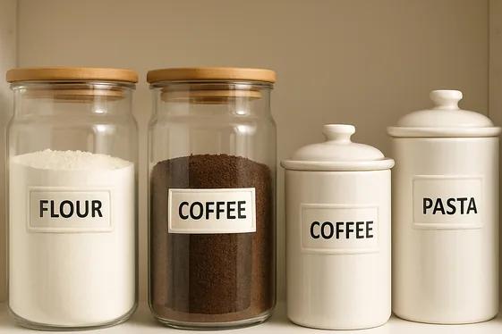 Organize with Pretty Storage Jars and Canisters illustration