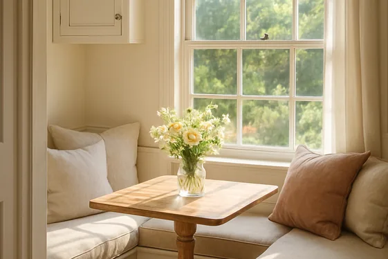 Set Up a Breakfast Nook with Cushy Seating illustration