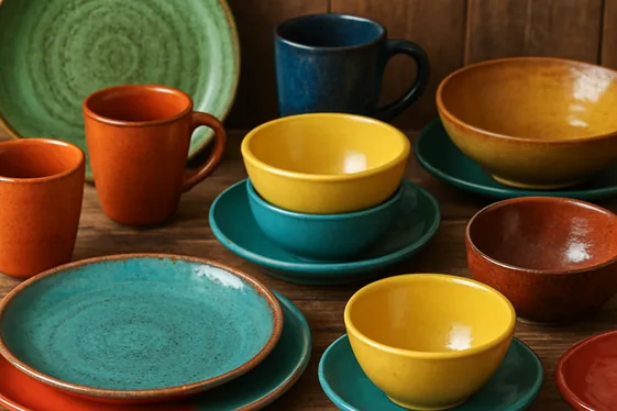 Mix and Match Dishware for a Playful Look illustration
