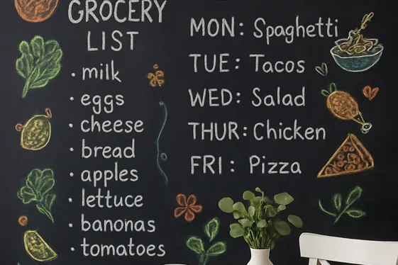 Create a Chalkboard Wall for Notes and Art illustration
