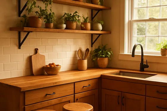 Bring in Natural Wood Elements for Warmth illustration