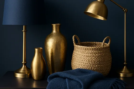 Do and Don’t List for Dark Blue Bedroom Accessories illustration