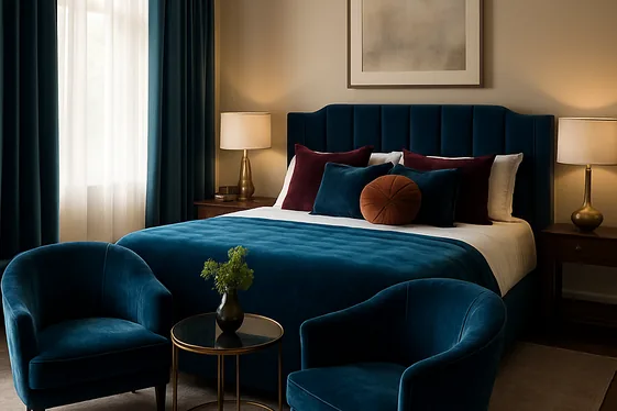 Incorporate Plush Velvet Upholstery for a Rich Touch illustration