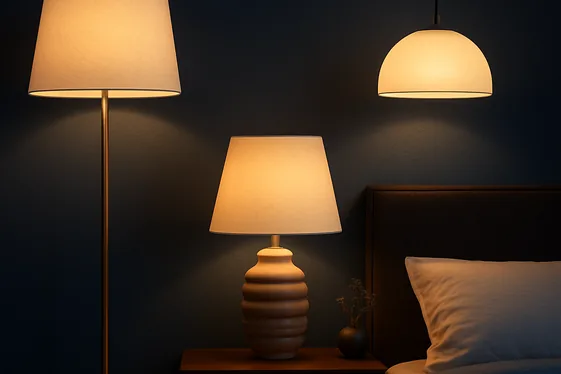 Quick Facts About Lighting Choices in Dark Blue Bedrooms illustration