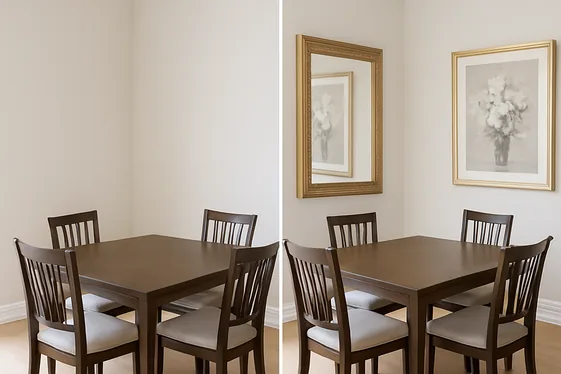 Incorporate Elegant Wall Art and Mirrors illustration