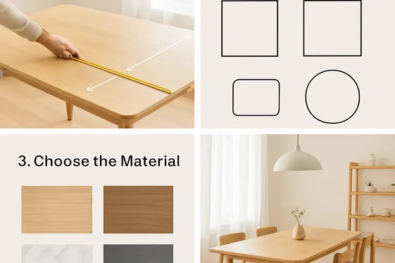 Choose a Table That Fits Your Lifestyle illustration