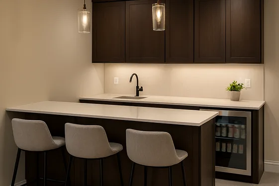 Install a Functional Wet Bar for Social Gatherings illustration