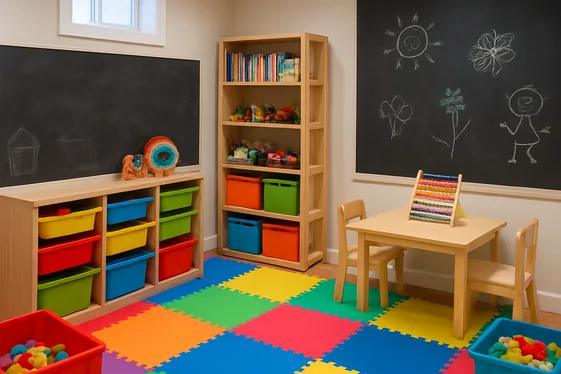 Incorporate a Playroom with Creative Storage Solutions illustration