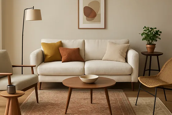 Play with Asymmetry in Furniture Arrangement illustration