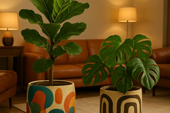 Bring Nature In with Funky, Oversized Plants illustration