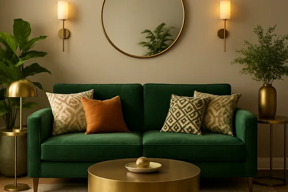Do’s and Don’ts of Accessorizing With Green Couches illustration