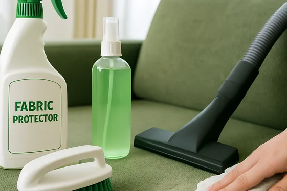 Quick Facts About Maintaining Green Upholstery illustration