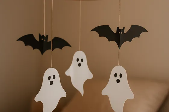 Hang a Halloween Mobile Above Your Bed illustration