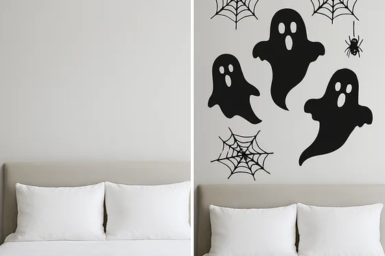 Add Spooky Wall Decals and Stickers illustration