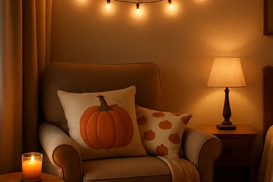 Set Up a Halloween-Themed Reading Nook illustration